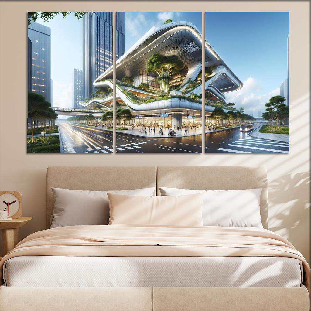 Transformative Transit Stations Custom Paintings Frame