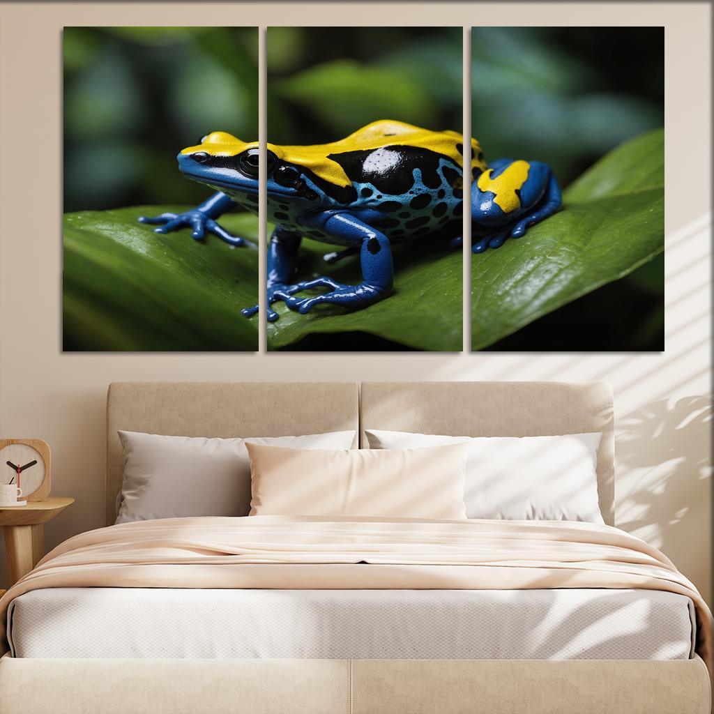The Striking Poison Dart Frog A Colorful Wonder Canvas Paintings Frame