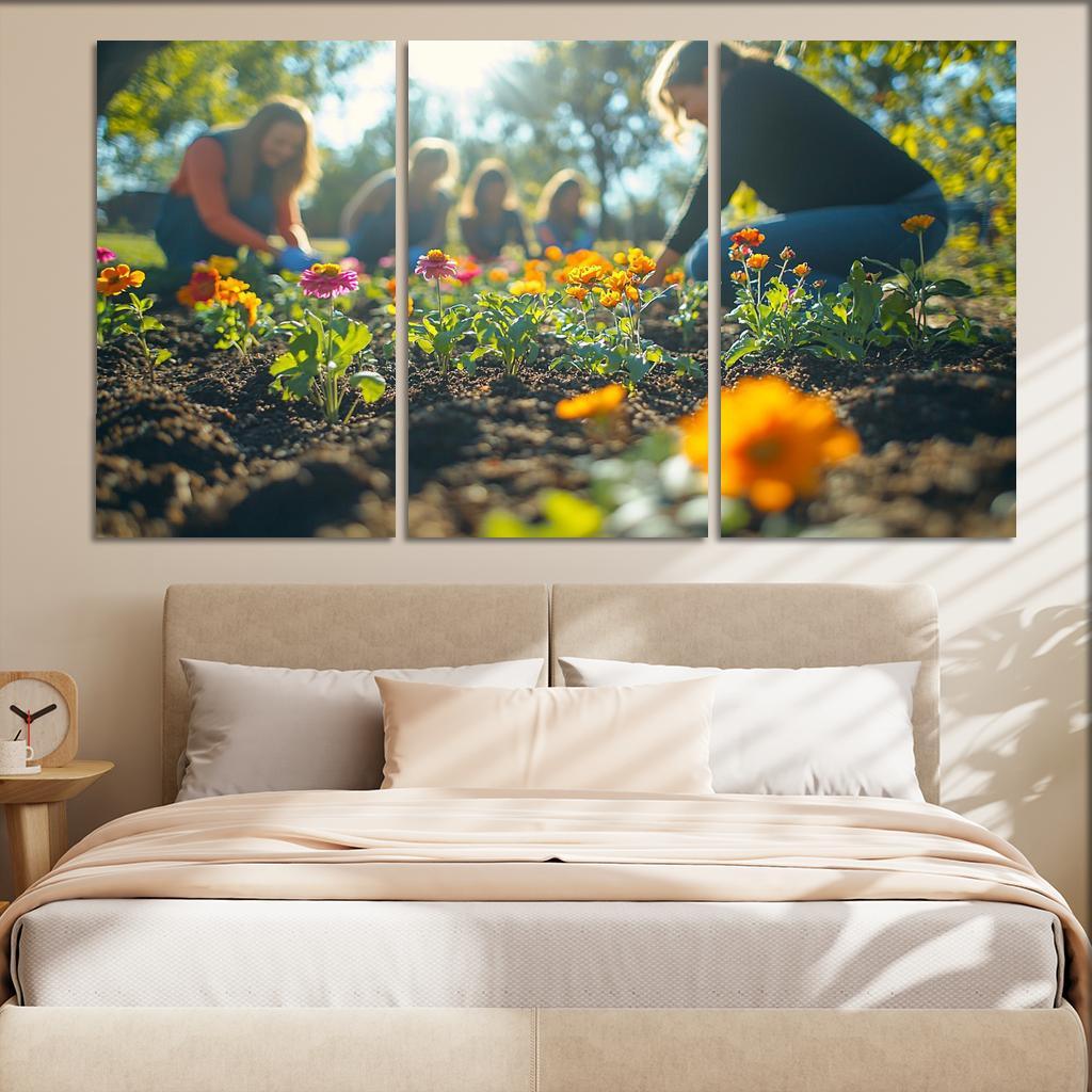 A Mothers Garden Cultivating Love Modern Paintings Frame