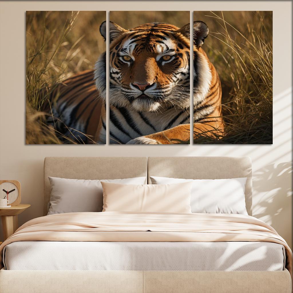 The Magnificent Bengal Tiger Icon Of The Indian Wilderness Modern Paintings Frame