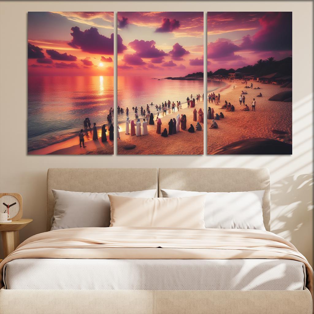 Sunset Glade Evening Retreat Abstract Paintings Frame