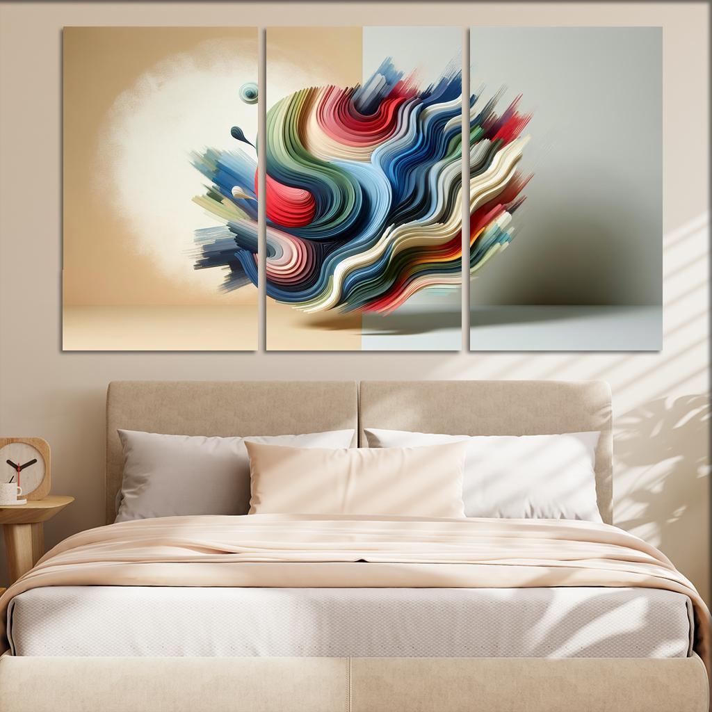 Luminous Acrylic Wall Art 3 Piece HD Canvas Wall Art-Original Frame