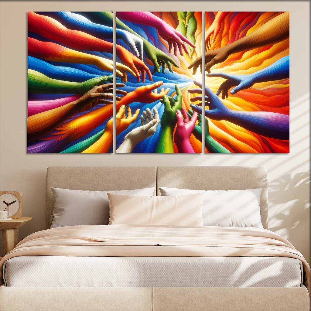 Building Bridges Unity In Diversity Custom Paintings Frame