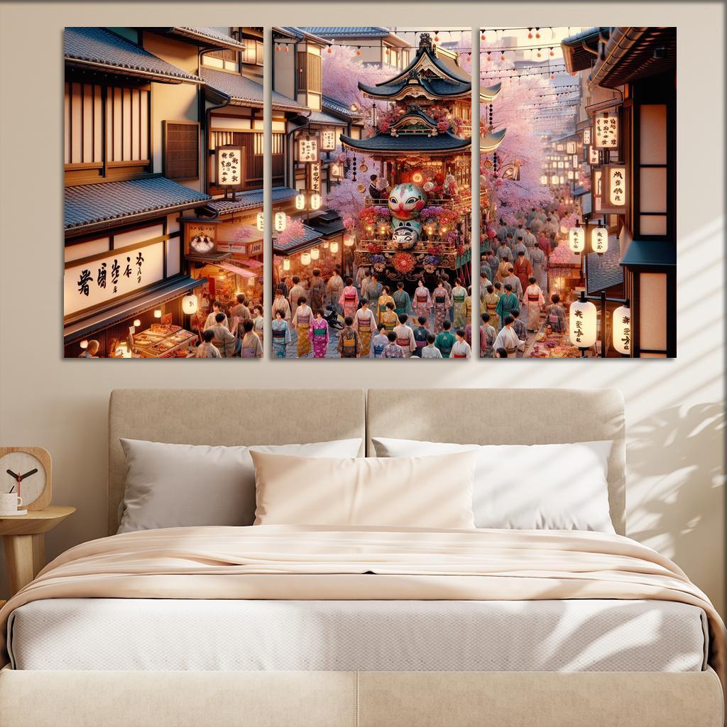 Gion Matsuri - Japan Modern Paintings Frame
