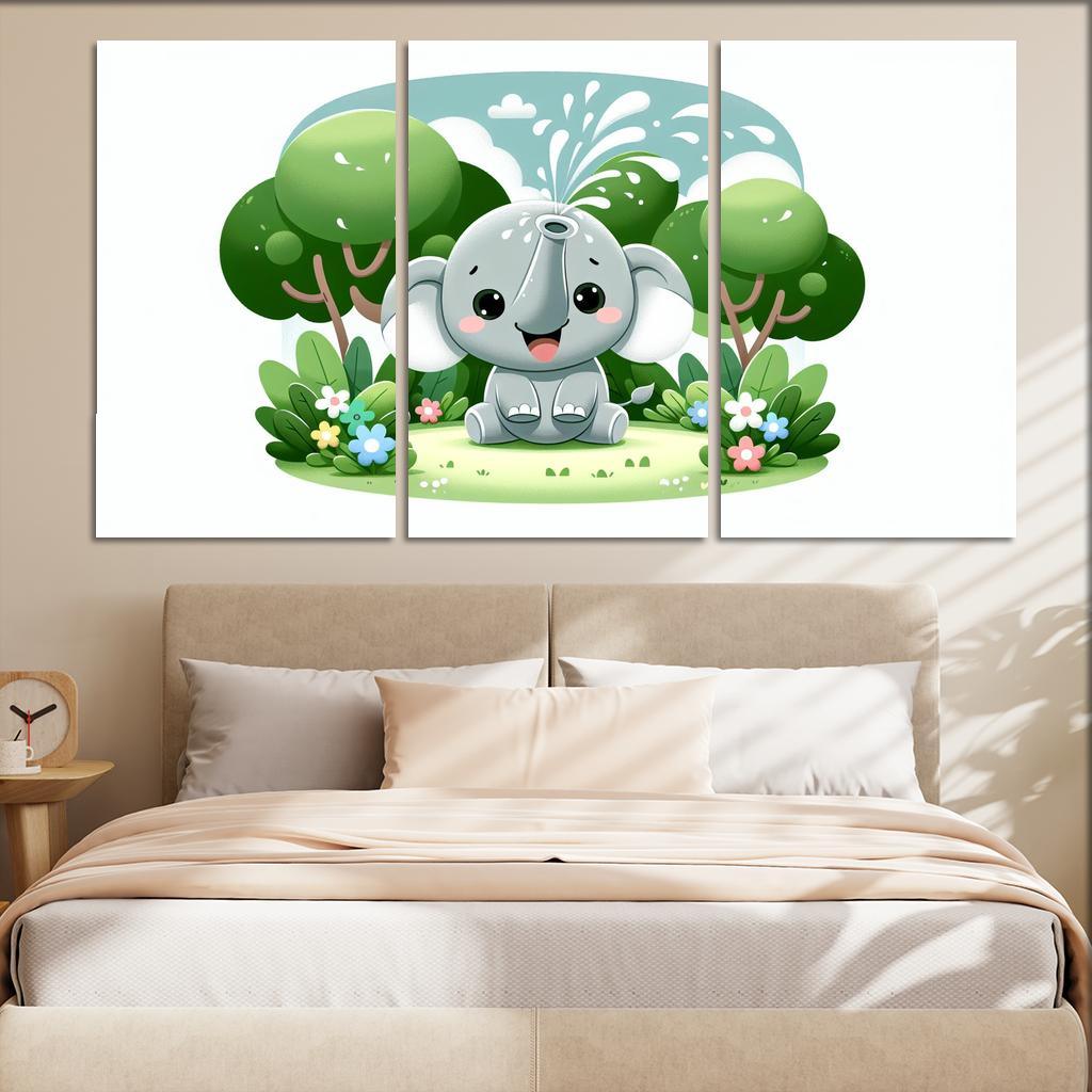 Exploring Elephants - Safari Adventures Framed Paintings