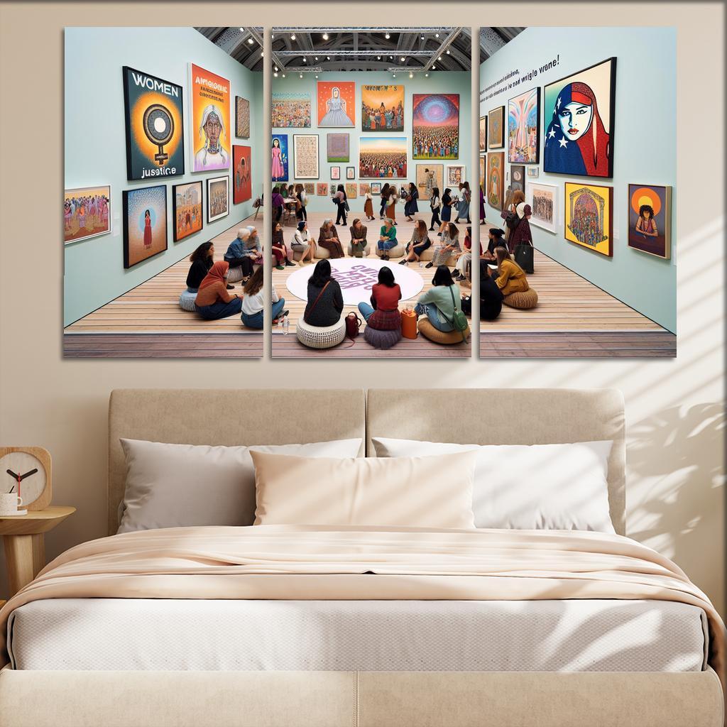 Dreams Of Equality Gender Justice Through Art Oil Paintings Frame