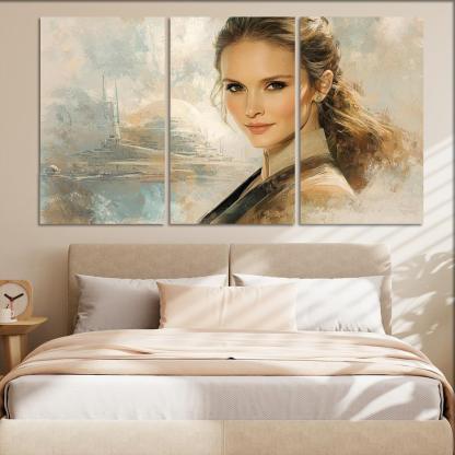 Natalie Portman From Padm To The Powerful Framed Paintings