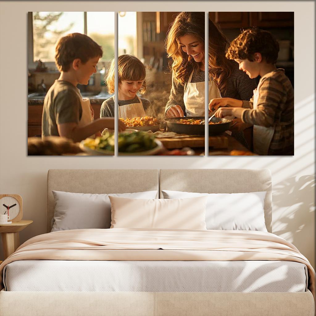 Home Is Where Mom Is The Comfort Of A Mother's Love Canvas Paintings Frame