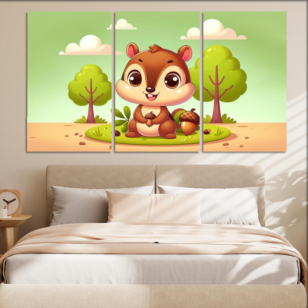 Charming Chipmunk - Nature's Delight Framed Paintings