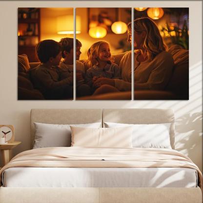 A Mothers Heart The Foundation Of Family Canvas Paintings Frame