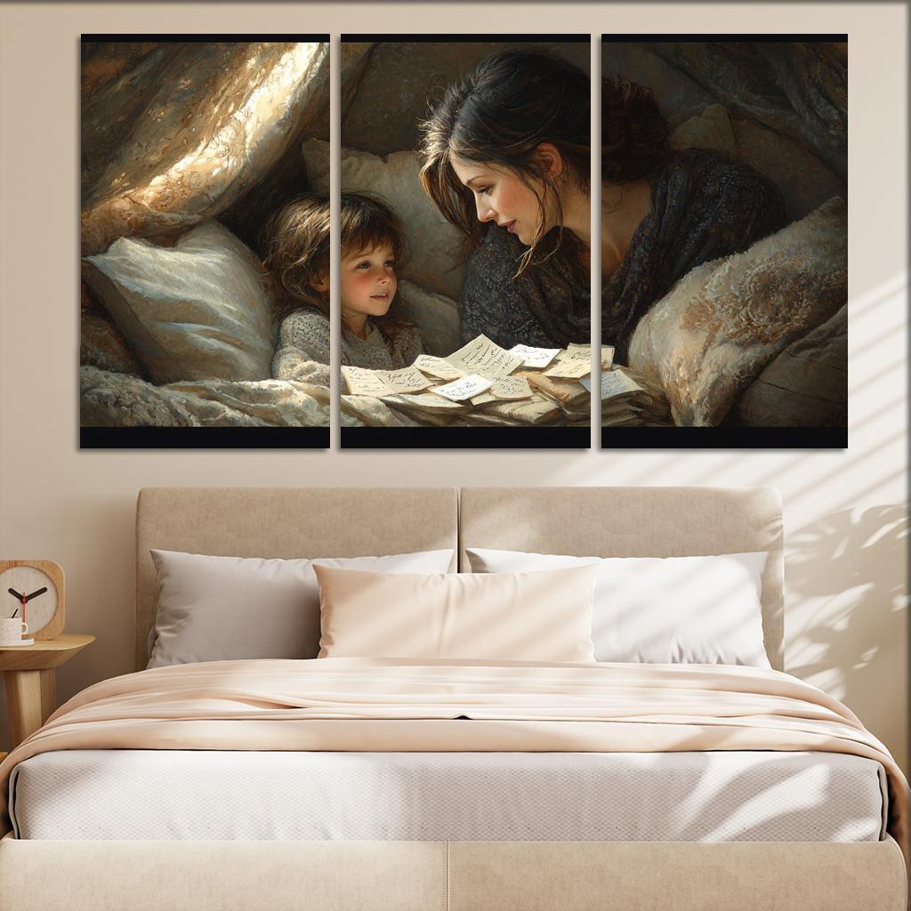 Whispers Of Love A Mothers Gentle Words Modern Paintings Frame