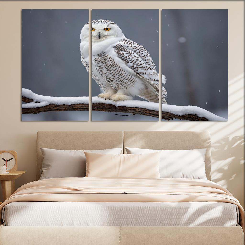 The Elusive Snowy Owl A Winter Wonder Custom Paintings Frame
