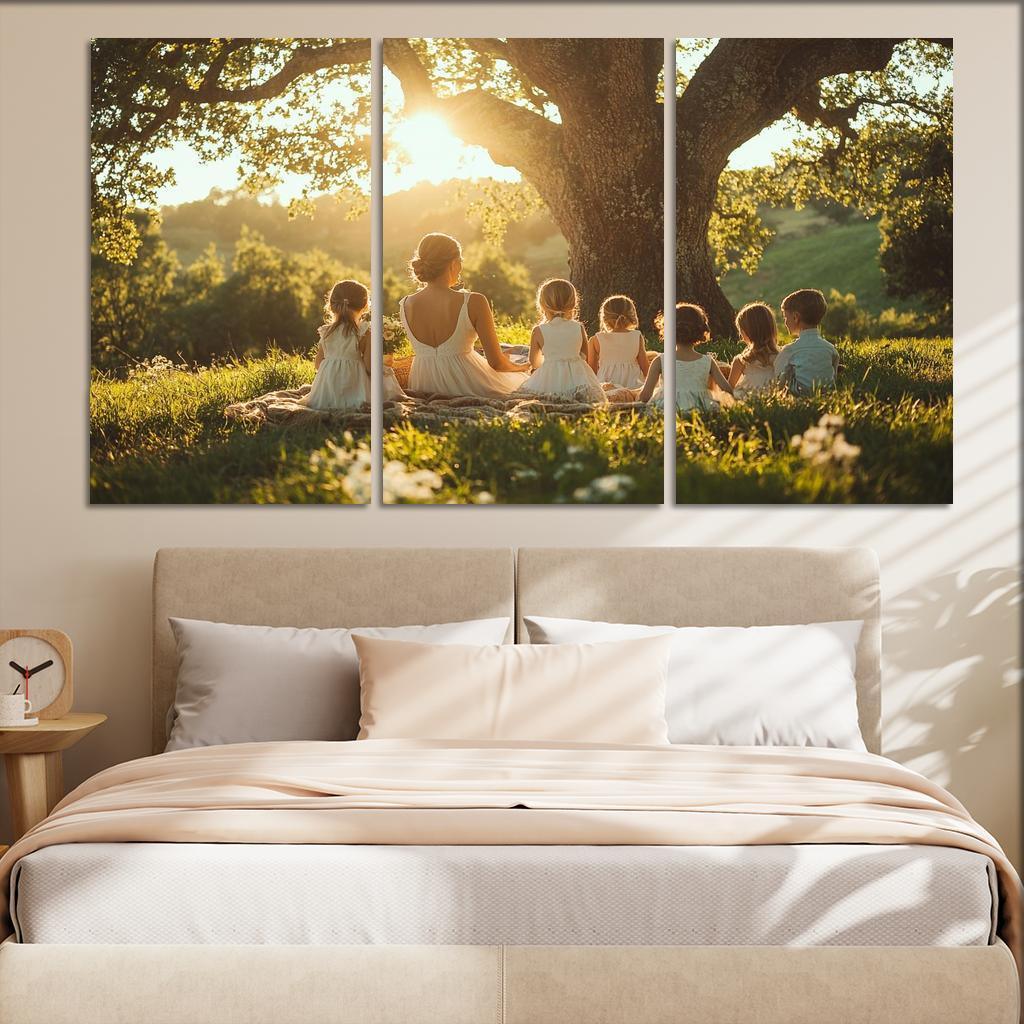 Roots Of Love A Mothers Family Tree Canvas Paintings Frame