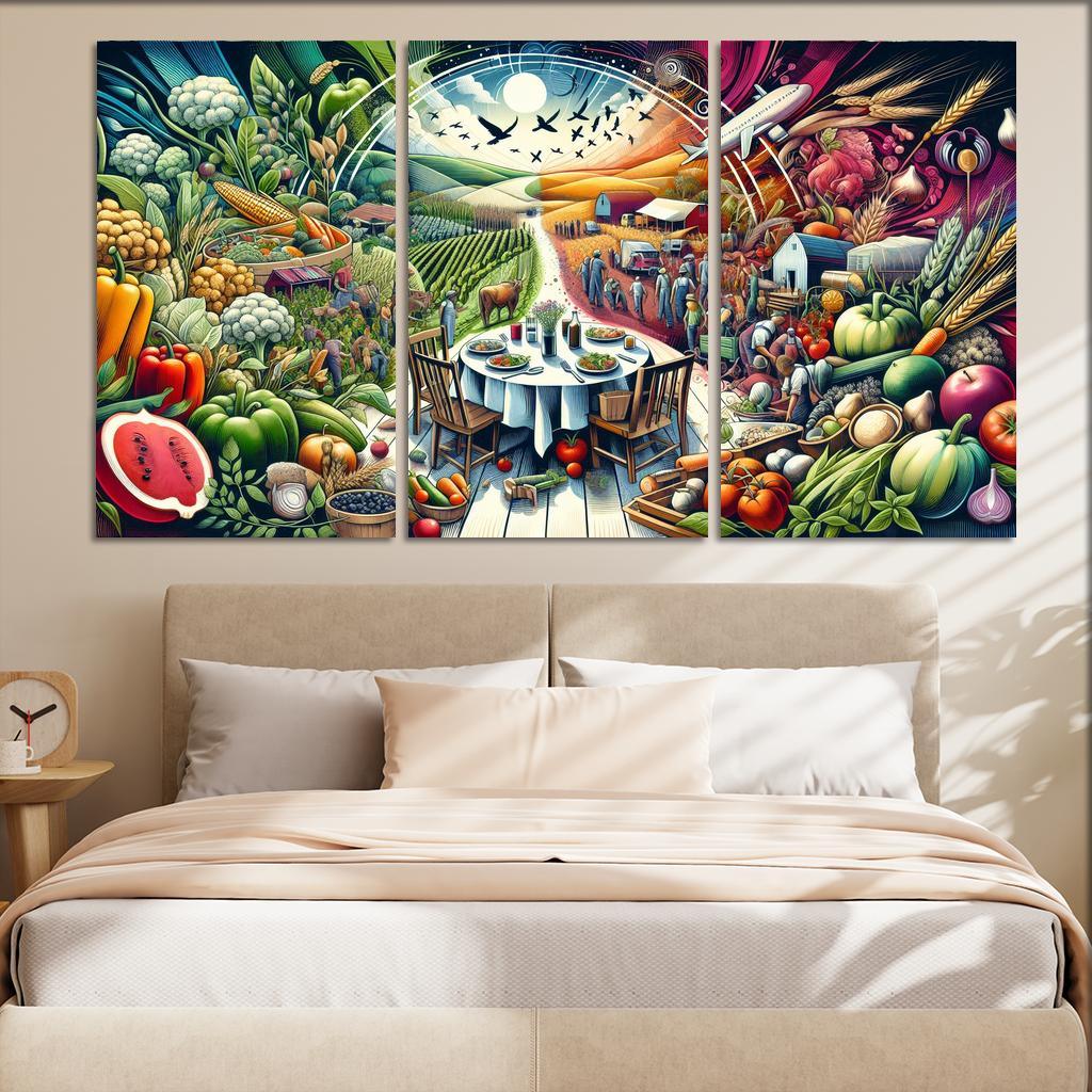 The Fabric Of Life Understanding Food Systems Custom Paintings Frame
