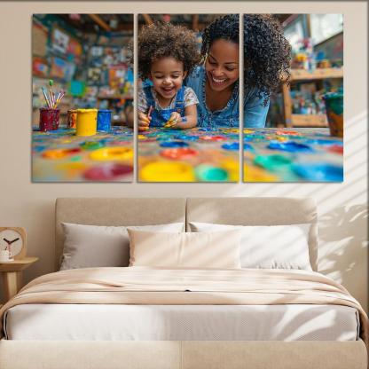 The Colors Of Her Love A Mothers Creative Spirit Canvas Paintings Frame