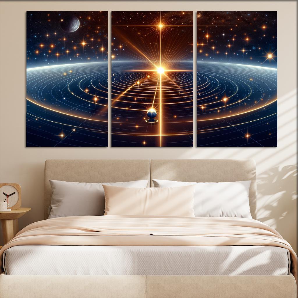 The Mechanics Of Stellar Parallax Abstract Paintings Frame