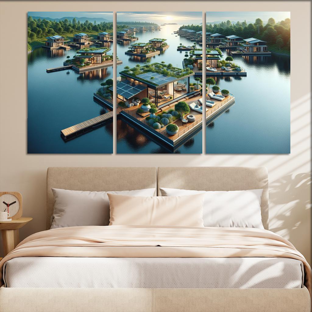 Floating Architecture Custom Paintings Frame