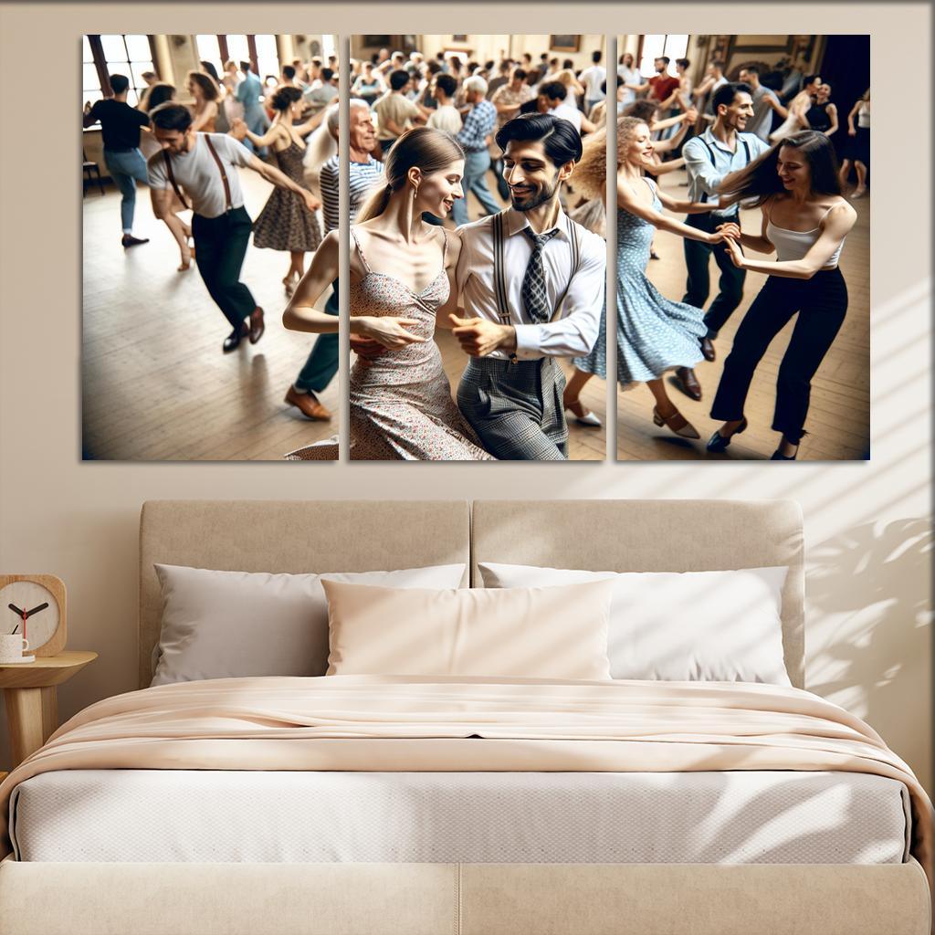 Balboa The Dance Of Swing And Joy Modern Paintings Frame
