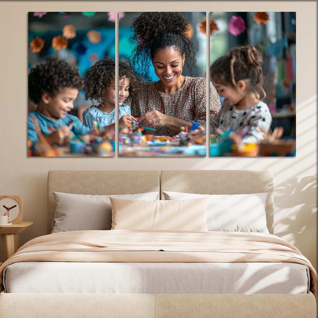 Crafted Memories A Mothers Handmade Love Modern Paintings Frame