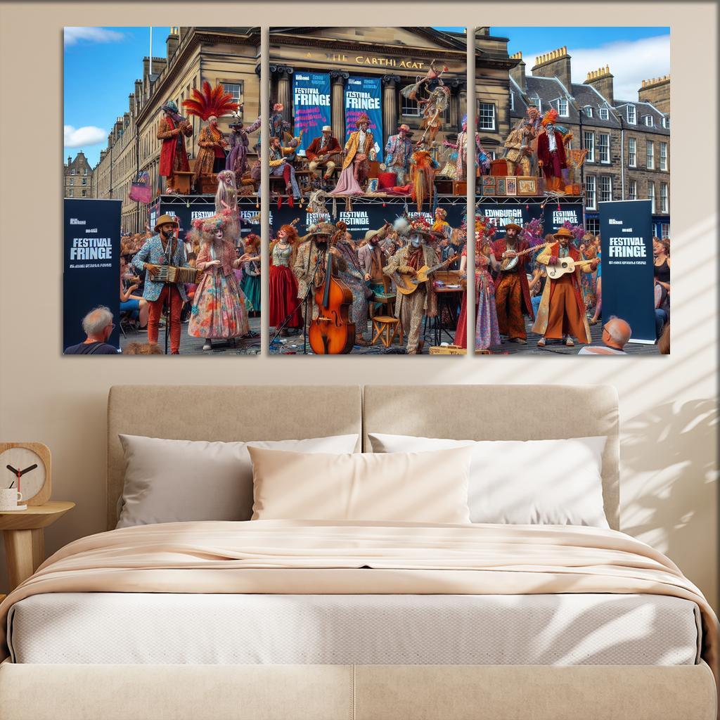 Edinburgh Festival Fringe Canvas Paintings Frame