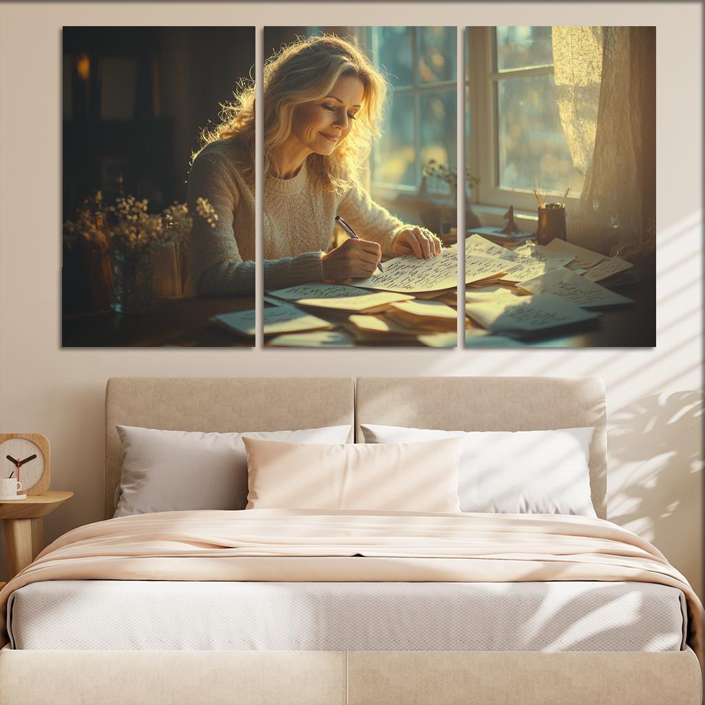 Handwritten Love Letters A Mother's Heart Modern Paintings Frame