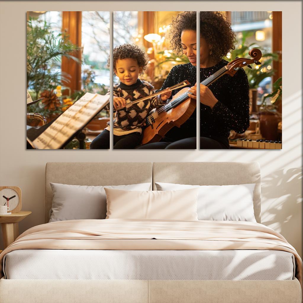 A Symphony Of Love Mothers Heartbeat Canvas Paintings Frame