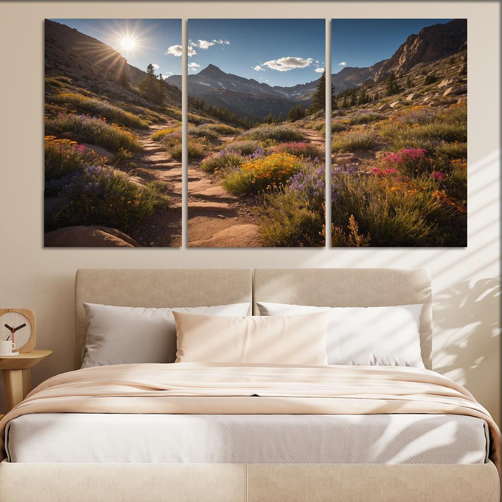 The Timeless Charm Of Rocky Mountain Trails Multi-panel Paintings