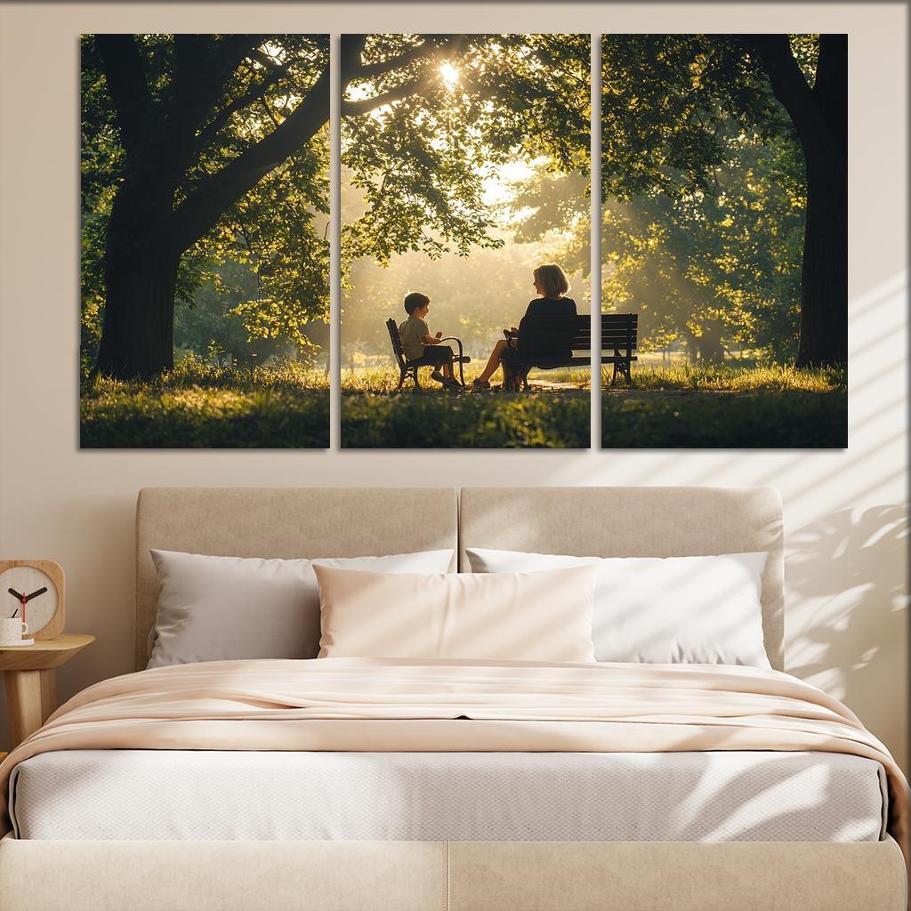 Reflections Of Love A Mother's Heartfelt Advice Canvas Paintings Frame