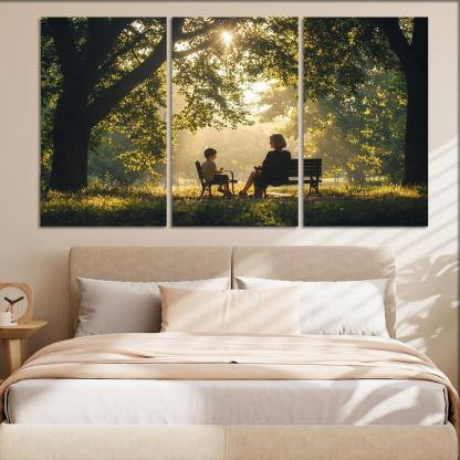 Reflections Of Love A Mother's Heartfelt Advice Canvas Paintings Frame