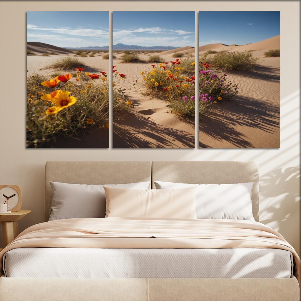 The Peaceful Beauty Of Desert Blooms Oil Paintings Frame