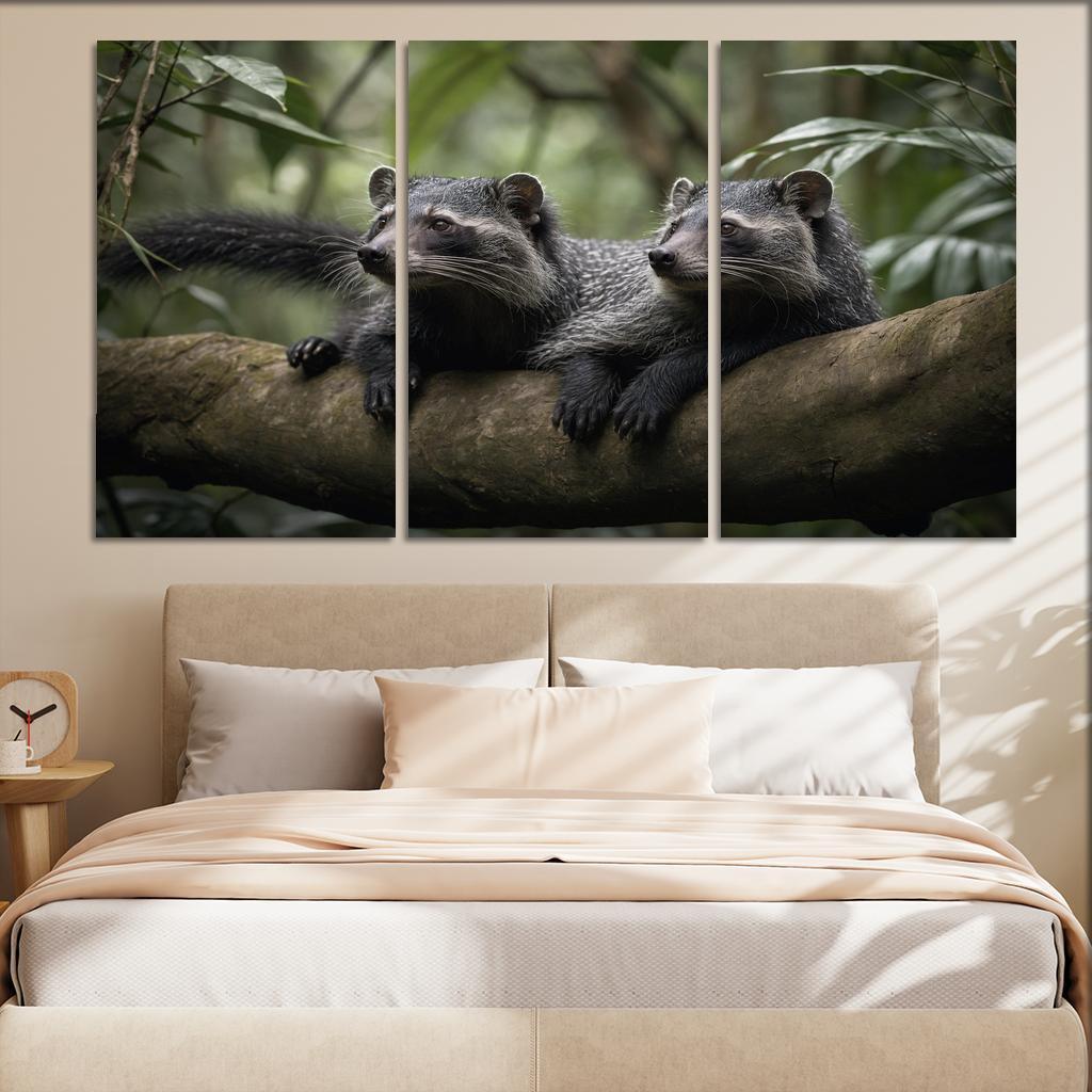 The Charming Binturong The Bearcat Of The Rainforest Canvas Paintings Frame
