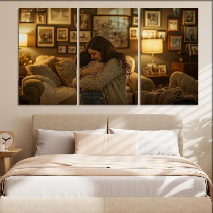 A Mothers Embrace The Heart Of Home Canvas Paintings Frame