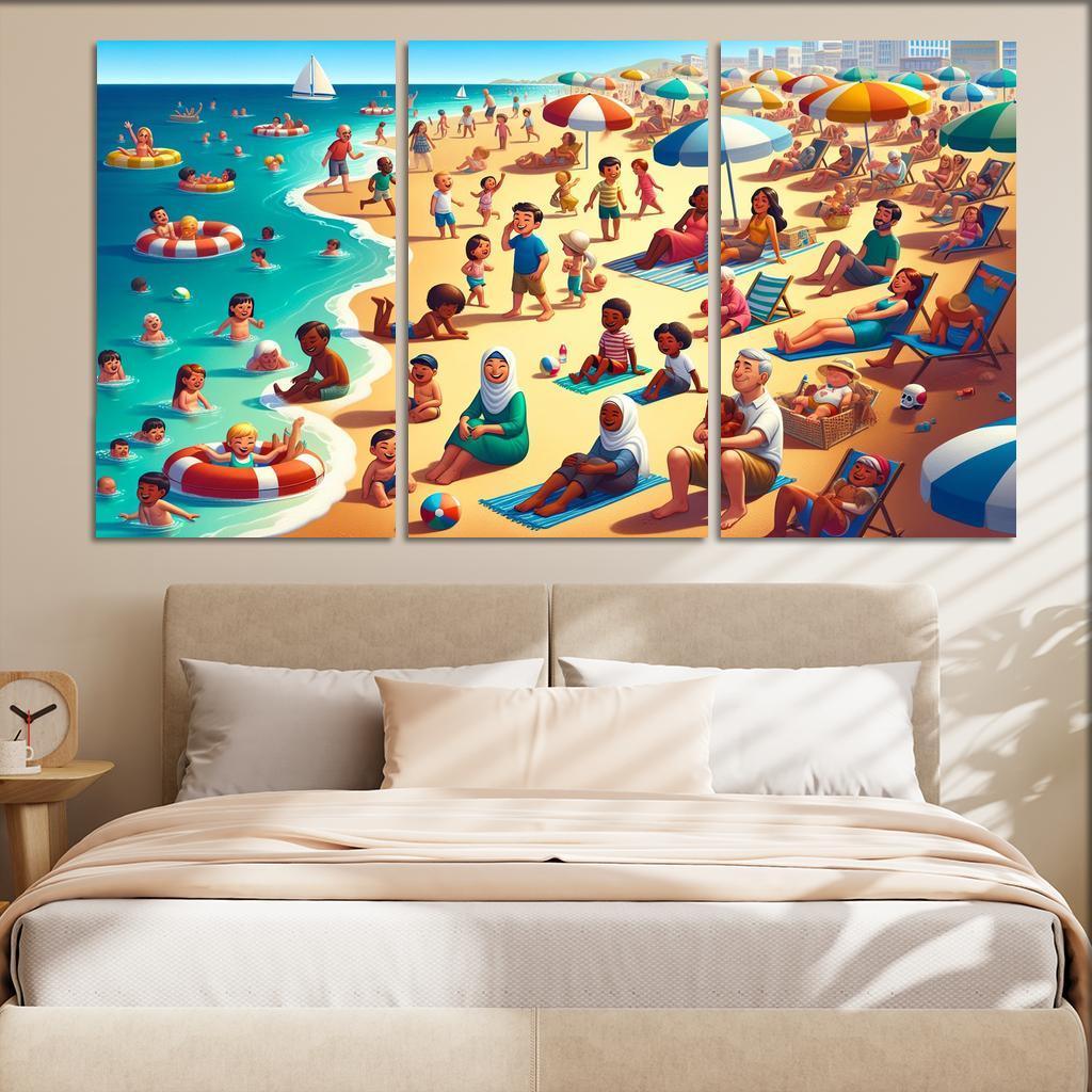 Sandy Haven Beach Premium Artwork Frames