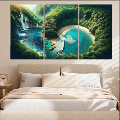 Mystic Cove Enchanted Forest Meets Sea Custom Paintings Frame