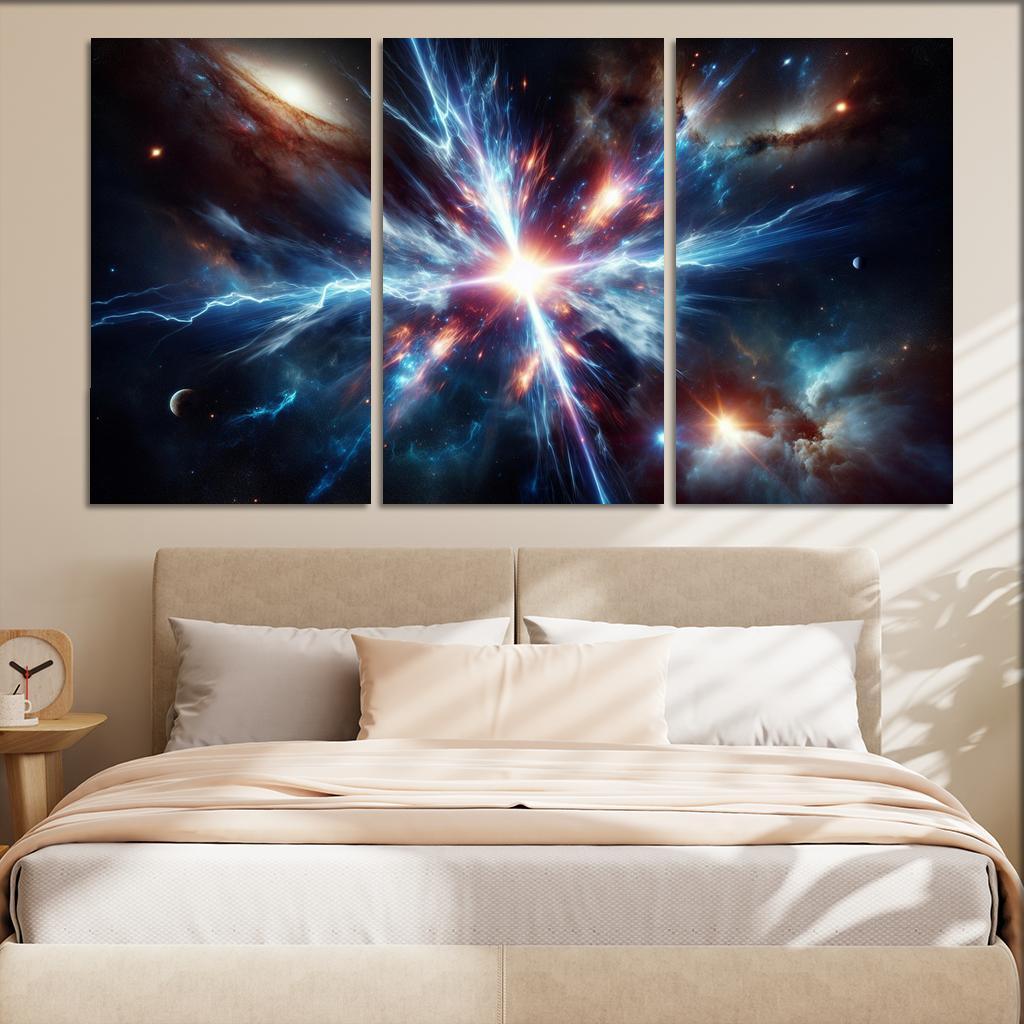 The Enigmatic Nature Of Gamma-ray Bursts Abstract Paintings Frame