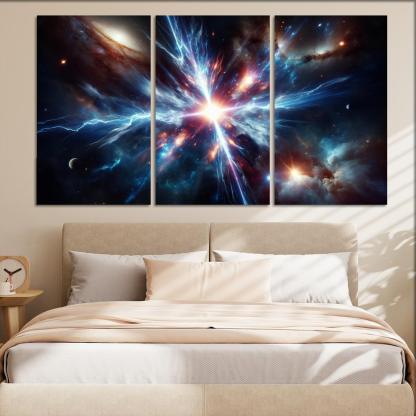 The Enigmatic Nature Of Gamma-ray Bursts Abstract Paintings Frame