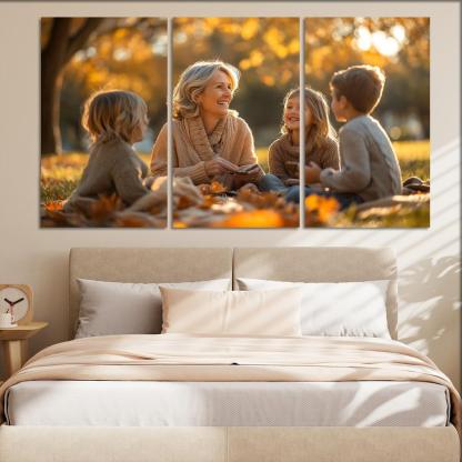 Heartstrings Of Memories A Mothers Gift Of Love Canvas Paintings Frame