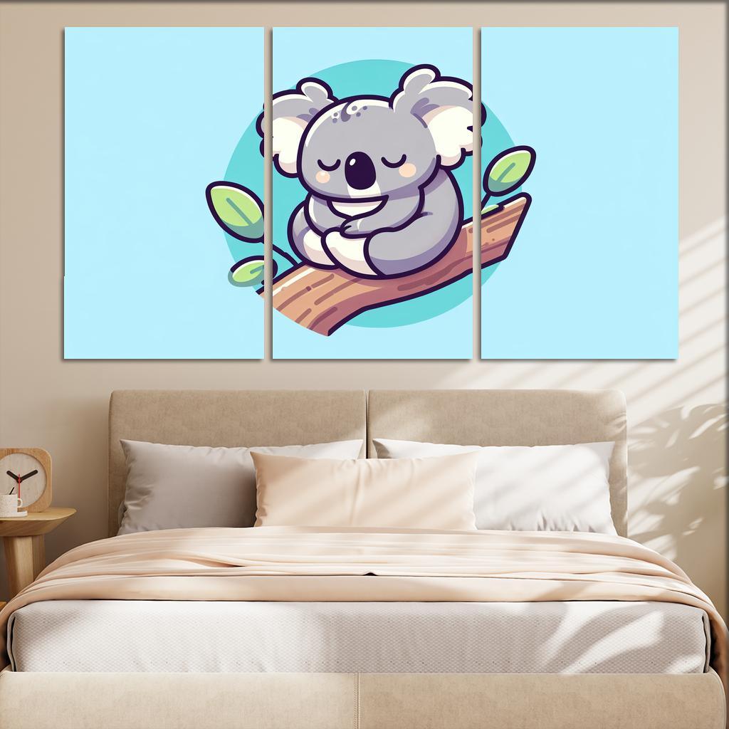 Cuddly Koala Modern Paintings Frame