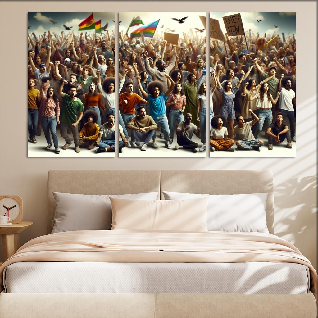 Voices Of The Future Youth Activism And Change Multi-panel Paintings