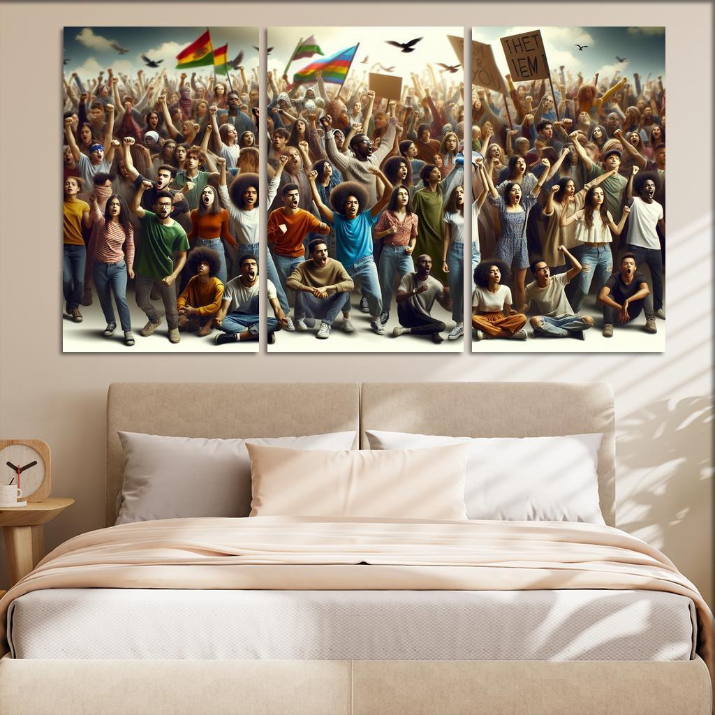 Voices Of The Future Youth Activism And Change Multi-panel Paintings