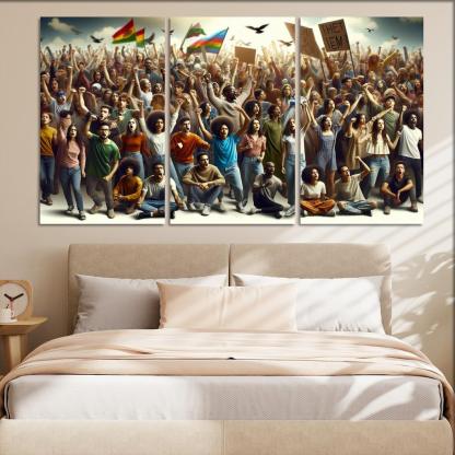 Voices Of The Future Youth Activism And Change Multi-panel Paintings