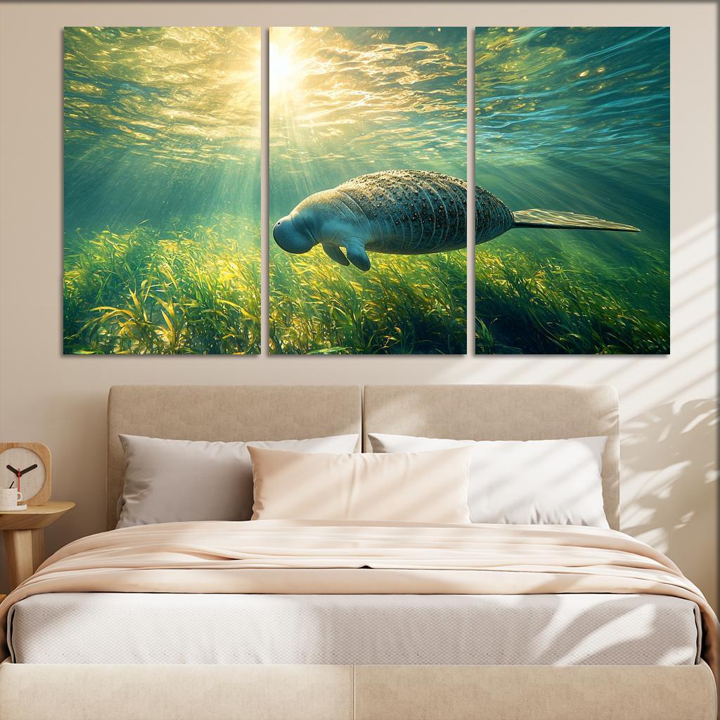 The Gentle Manatee The Ocean's Herbivore Art Trends
