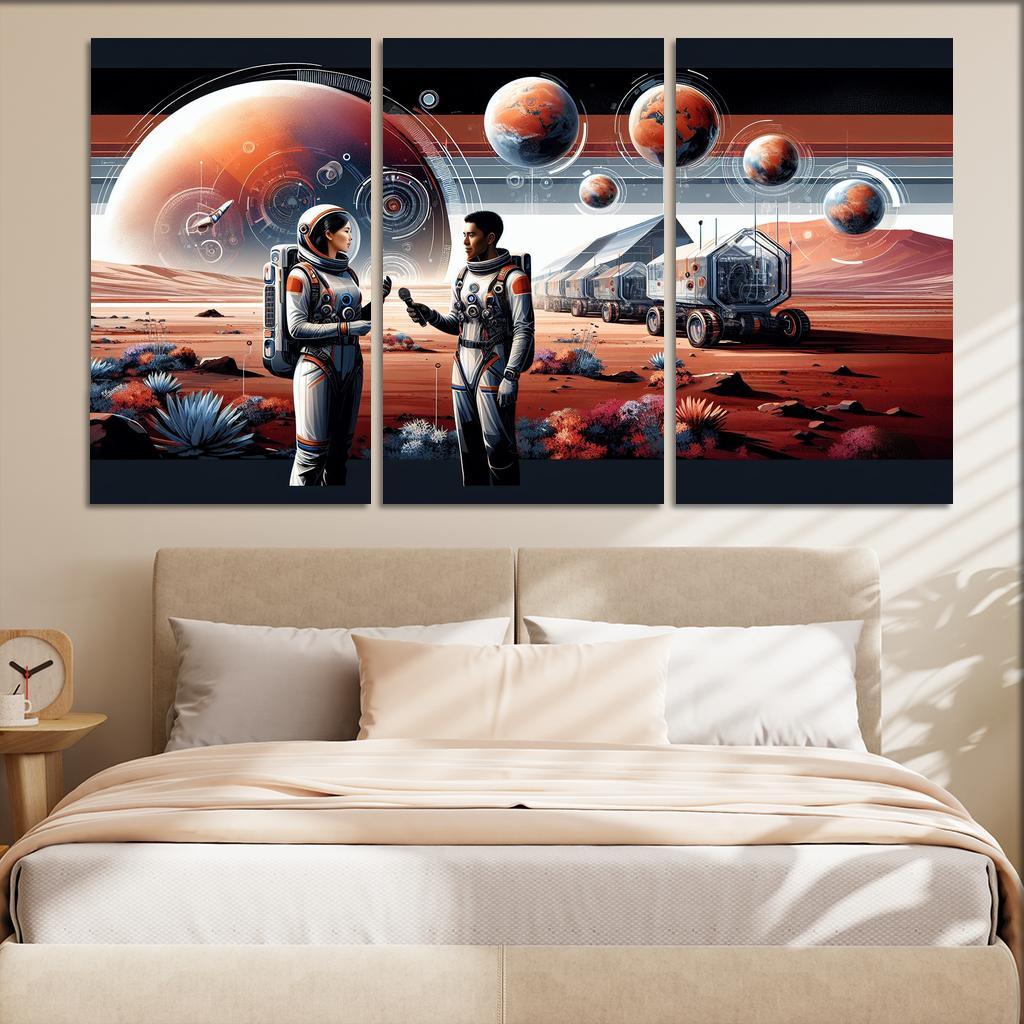 The Thrilling Future Of Human Space Travel Abstract Paintings Frame