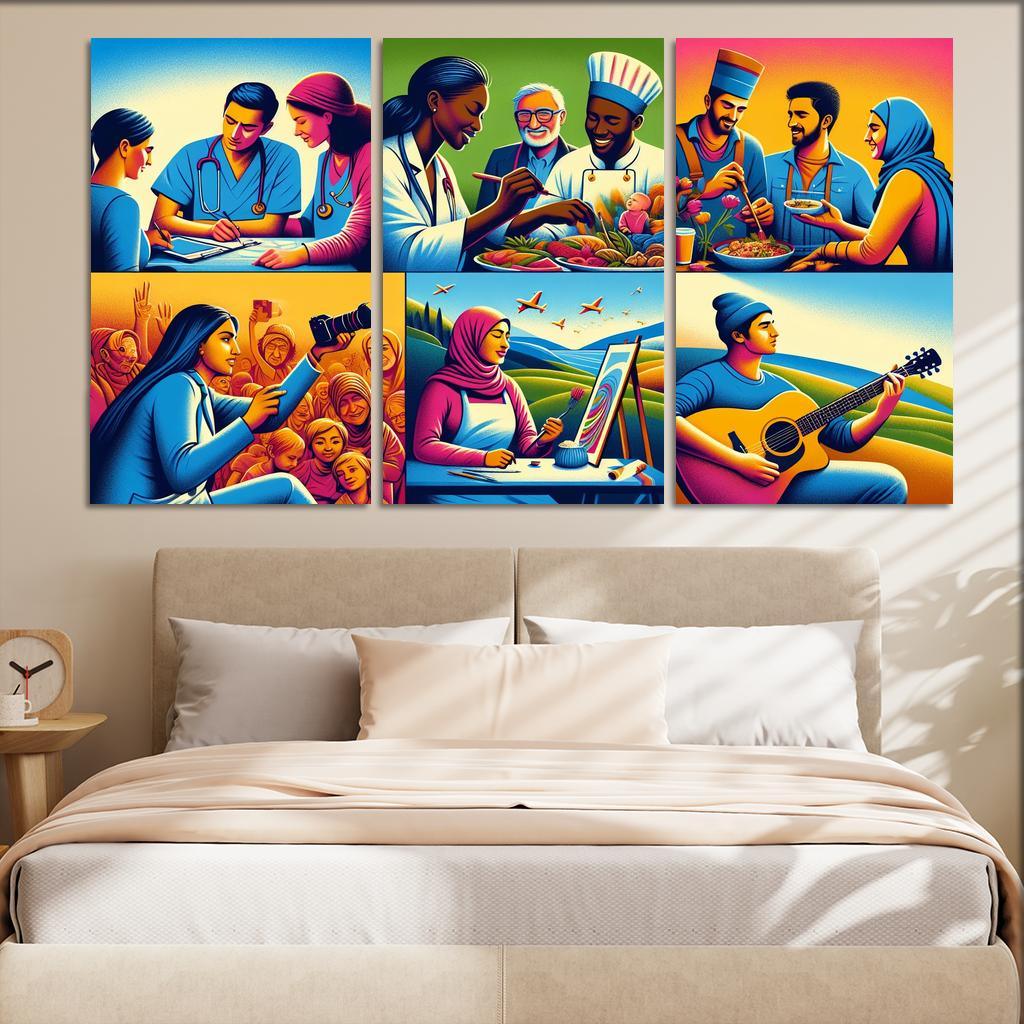 Voices Of Resilience Stories Of Refugee Empowerment Custom Paintings Frame