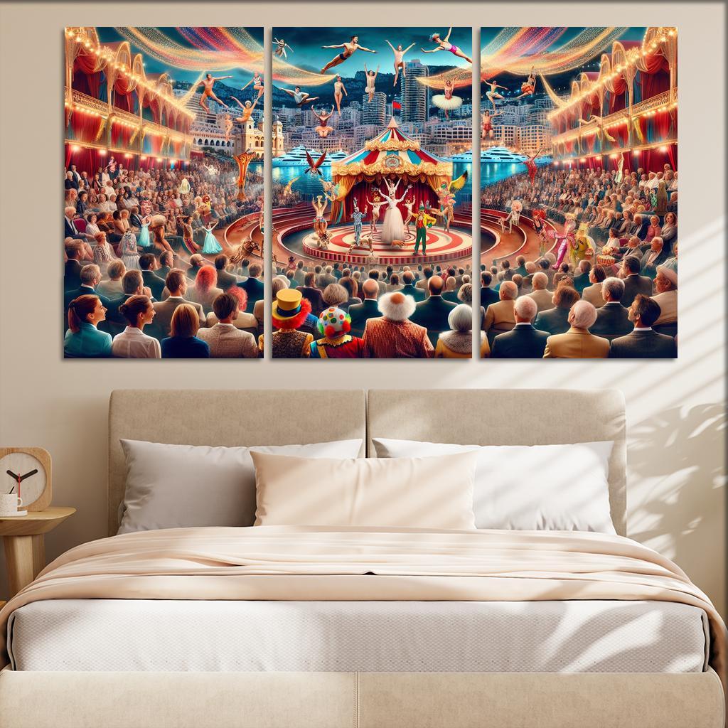 International Circus Festival - Monaco Framed Paintings