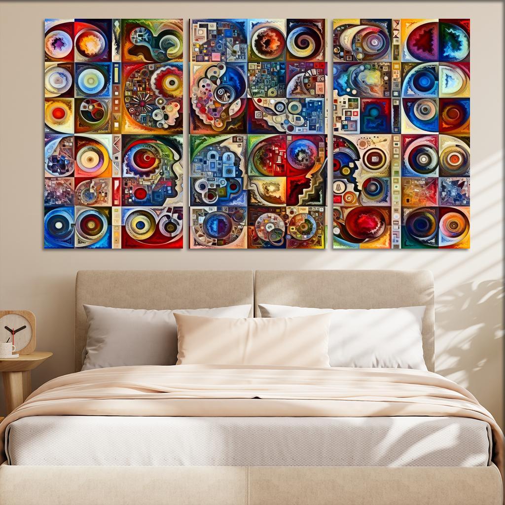 Crisis Of Identity Exploring Intersectionality Multi-panel Paintings