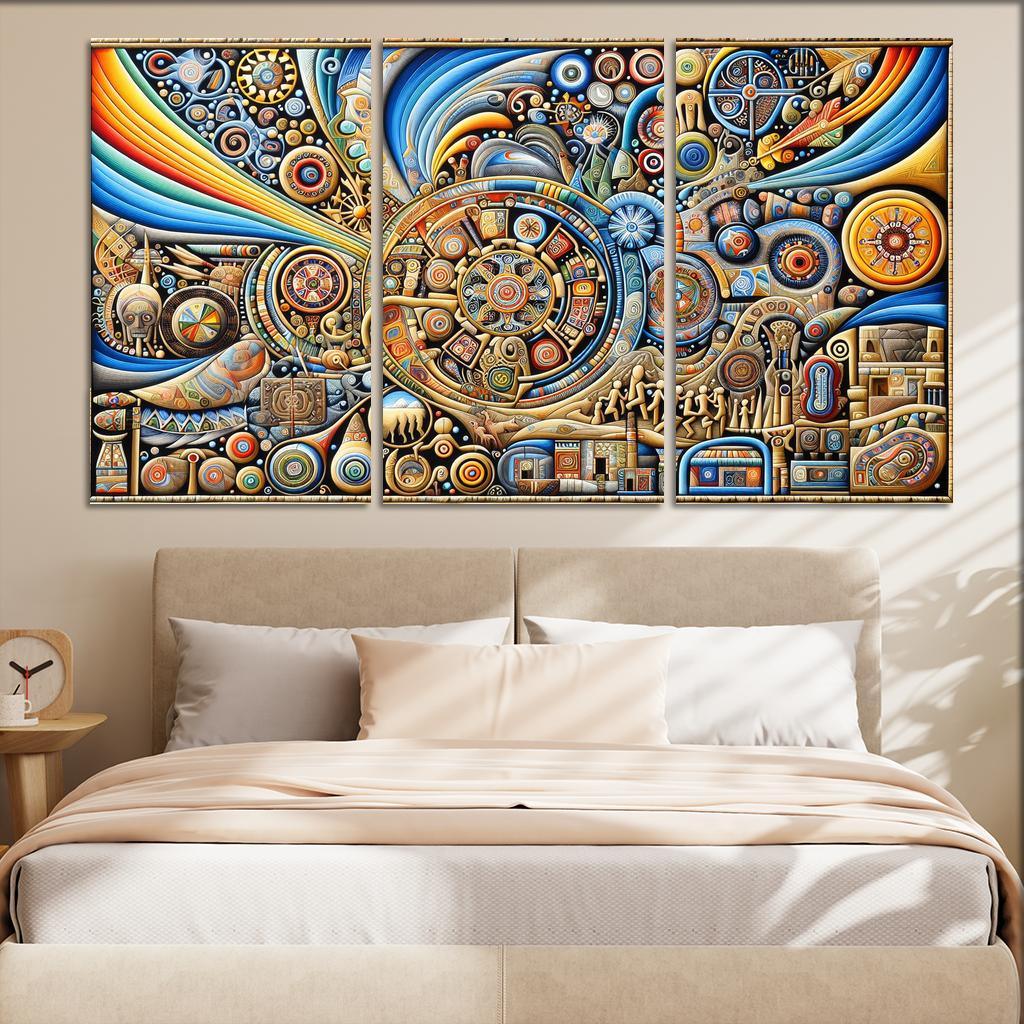 Culture Unbound Preserving Indigenous Traditions Multi-panel Paintings