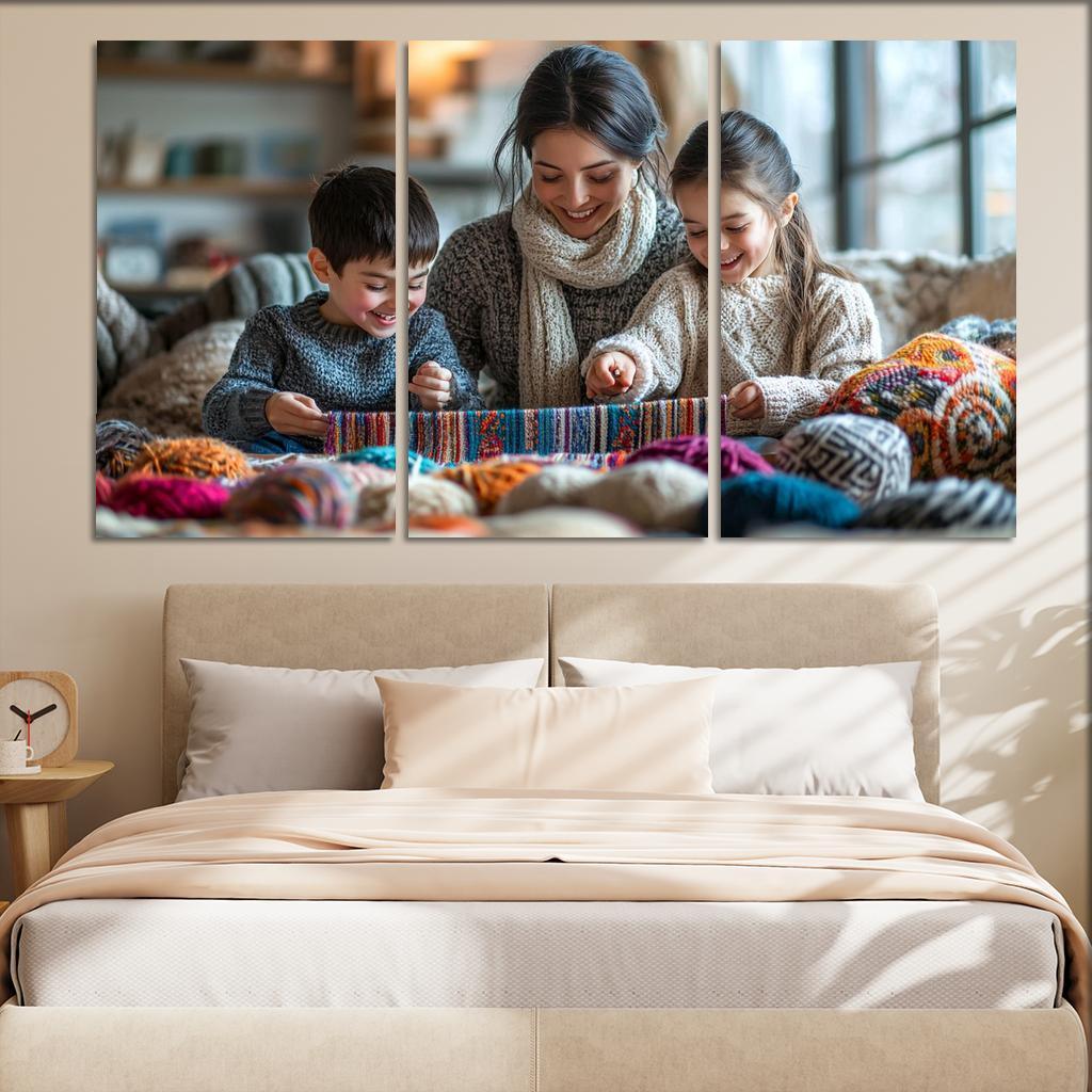 The Tapestry Of Togetherness Weaving Family Love Custom Paintings Frame