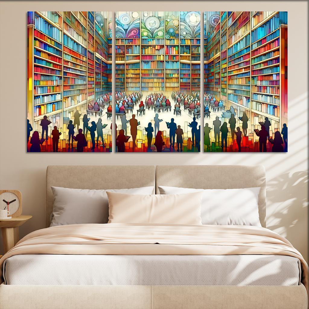 Words Unseen The Impact Of Literacy And Education Multi-panel Paintings