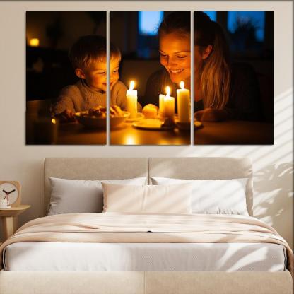Candlelight Moments Illuminating Love Custom Paintings Frame
